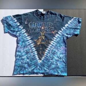 Liquid Blue | Vintage Star Wars double-sided shirt size large